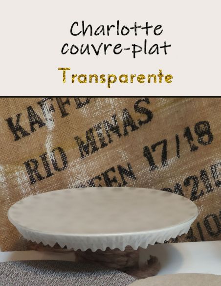 Charlottes ou couvre plats en film alimentaire transparent